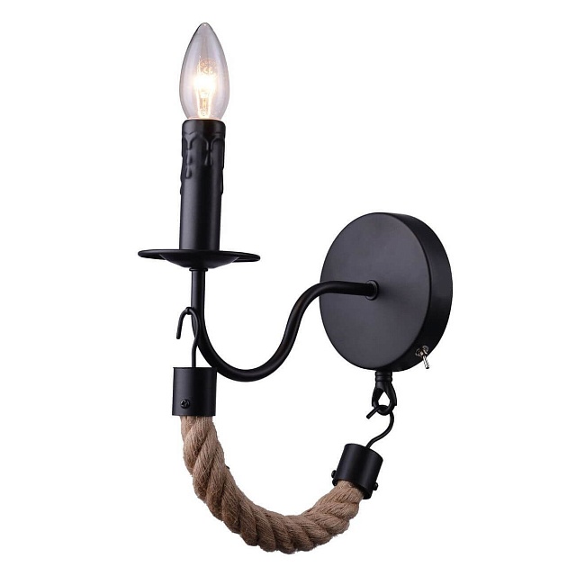 Бра Arte Lamp Marsiglia A8956AP-1BK Фото № 