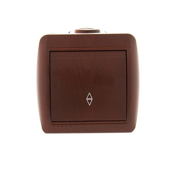 Выключатель проходной Lezard Nata вишня 710-0600-105 Фото № 