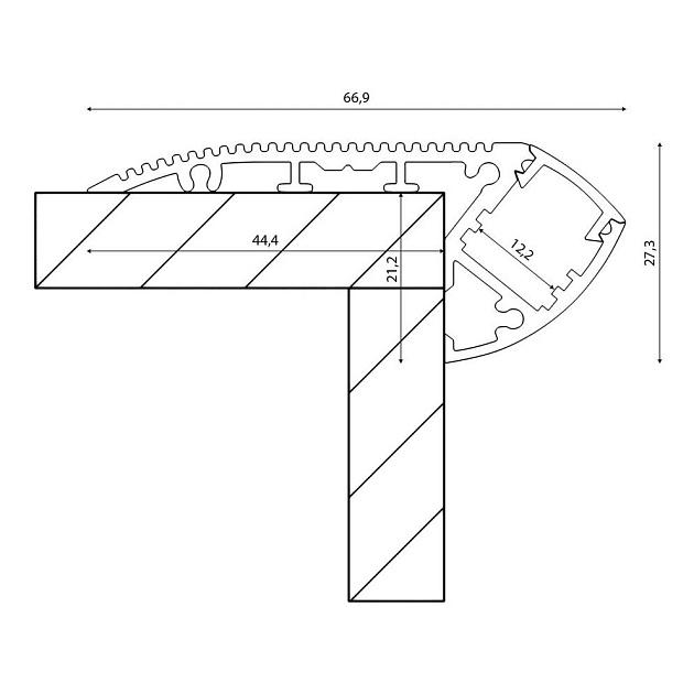 Профиль с экраном SWG ARC-2744Step 900087 изображение 3 Профиль с экраном SWG ARC-2744Step 900087 Фото № 3
