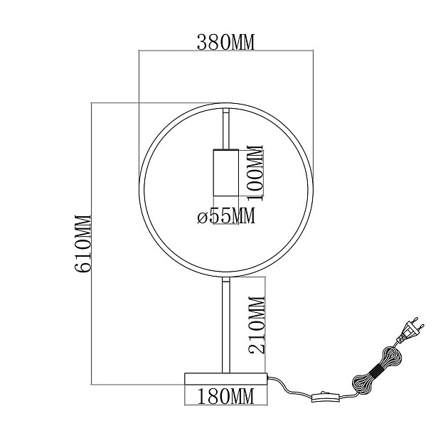 Настольная лампа Moderli Nasty V4071-1T Фото № 2