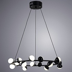 Подвесная светодиодная люстра Arte Lamp Dexter A3619SP-18BK 1