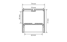 Профиль с рассеивателем Arlight SL-LINE-7477-2500 ANOD+OPAL 020468 1