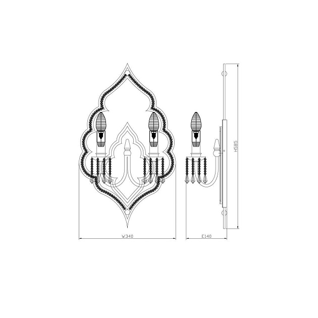 Бра Lucia Tucci Tenerezza W5490.2 Gold изображение 2 Бра Lucia Tucci Tenerezza W5490.2 Gold Фото № 2