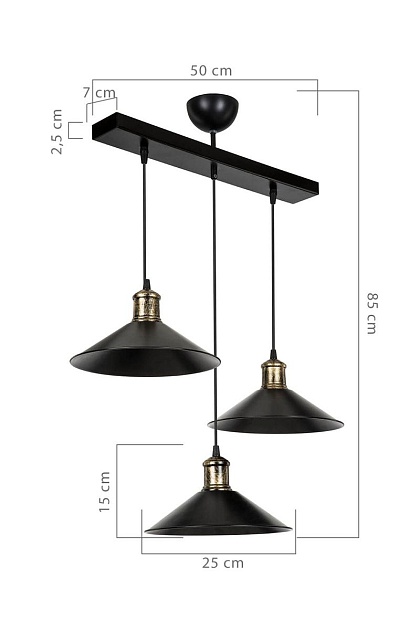 Подвесная люстра Toplight Delilah TL1606H-03BK Фото № 4
