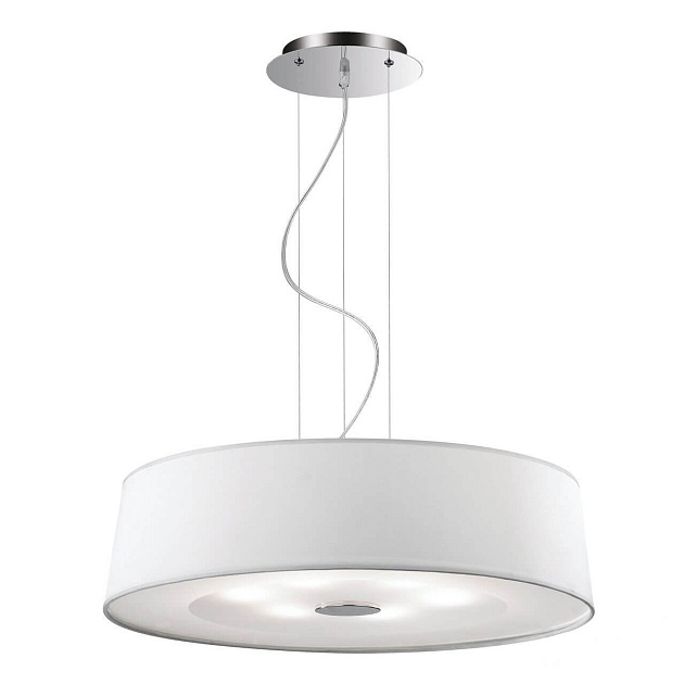 Подвесной светильник Ideal Lux Hilton SP6 Round Bianco 075518 Фото № 