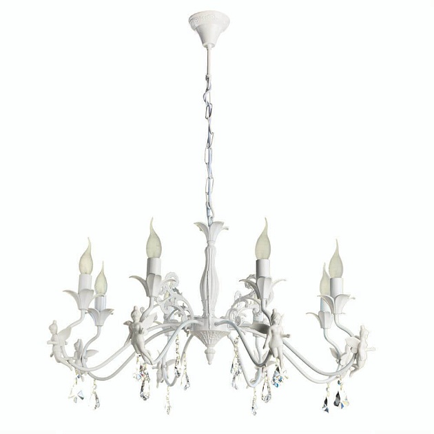 Подвесная люстра Arte Lamp Angelina A5349LM-8WH Фото № 1