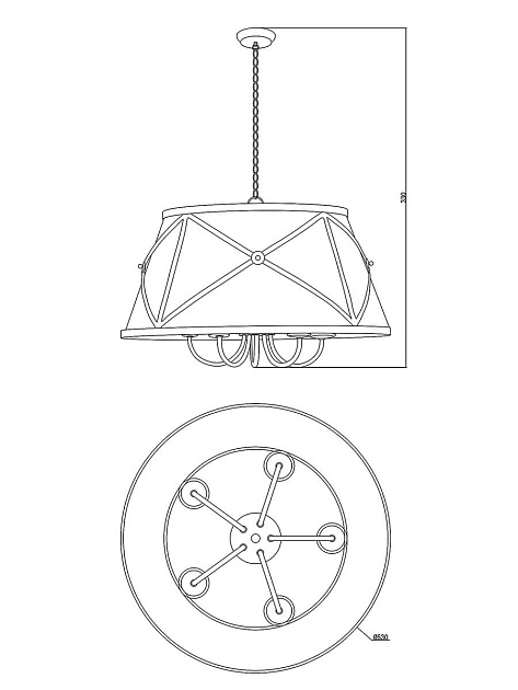 Подвесная люстра Moderli Berta V1260-5P изображение 5 Подвесная люстра Moderli Berta V1260-5P Фото № 5