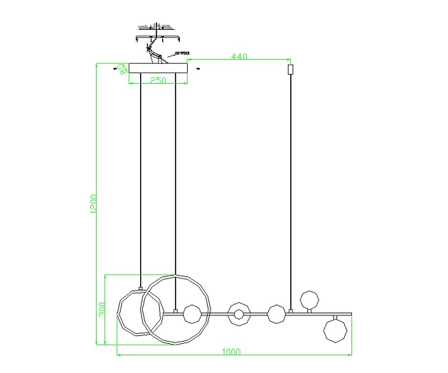 Подвесная люстра Kink Light Иона 09408-5,19 изображение 2 Подвесная люстра Kink Light Иона 09408-5,19 Фото № 2