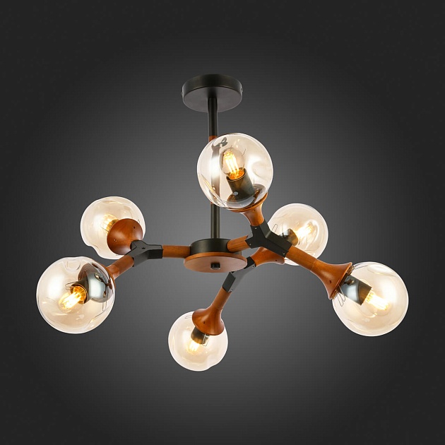 Потолочная люстра Evoluce Raquel SLE109402-06 изображение 3 Потолочная люстра Evoluce Raquel SLE109402-06 Фото № 3