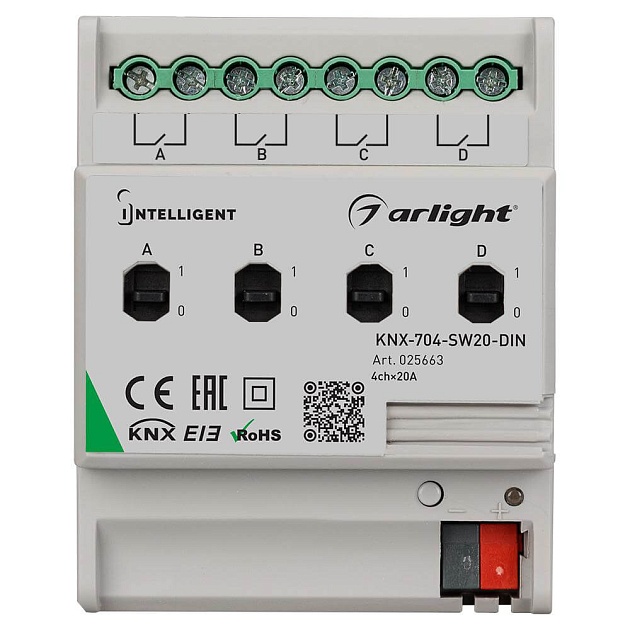 Релейный модуль Arlight KNX-704-SW20-DIN 025663 Фото № 