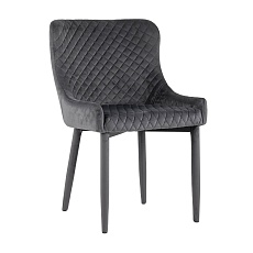 Кухонный стул Stool Group Ститч велюр серый (ножки вельвет) MC15 KD HLR-21 /HLR-21 legs