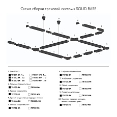 Шинопровод Denkirs Solid Base TR1003-WH/1 1