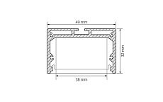 Профиль с рассеивателем Arlight SL-LINE-4932-2500 ANOD+OPAL 020465 1