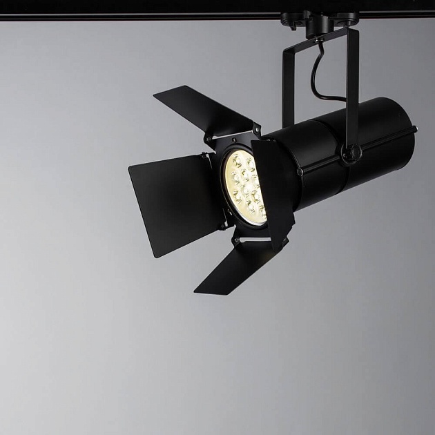 Трековый светильник Arte Lamp Track Lights A6312PL-1BK Фото № 3