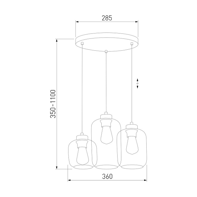 Подвесная люстра TK Lighting 3175 Marco Brown Фото № 3