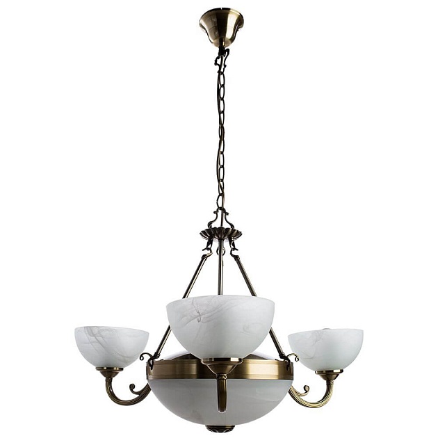 Подвесная люстра Arte Lamp Windsor White A3777LM-3-2AB Фото № 