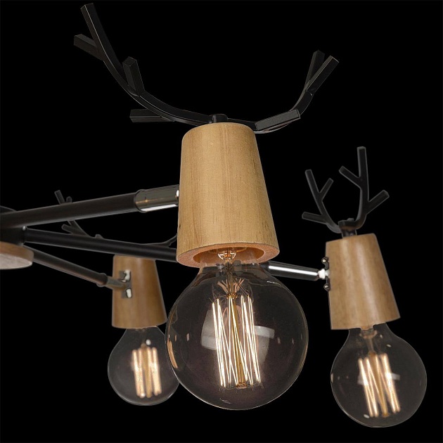 Потолочная люстра Loft IT Sven 10024/6 Black изображение 2 Потолочная люстра Loft IT Sven 10024/6 Black Фото № 2