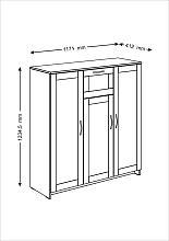 Тумба Шведский Стандарт Сириус с 1 ящиком 117х123 2.02.03.320.1 3