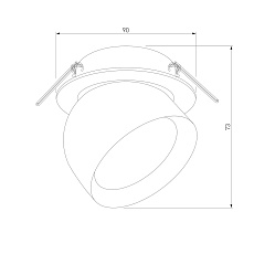Встраиваемый светодиодный спот Elektrostandard Uno 25092/LED a065454 1