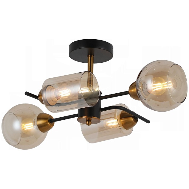 Потолочная люстра Illumico IL8243-4COU-79 BK BR Фото № 
