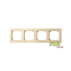 Рамка 4-постовая Liregus Epsilon бежевый 28-0884