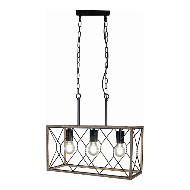 Подвесная люстра Illumico IL1008-3LL-05 BK Wood Фото № 